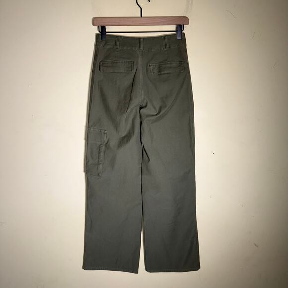 TNA ARITZIA classic army green straight leg cargo pants 0 - Picture 5 of 6